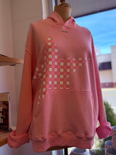 Load image into Gallery viewer, Pink Gingham Star Hoodie FOR YOUR SOUL