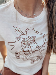 Stetson Vintage Cowgirl Tee (UP TO XL)