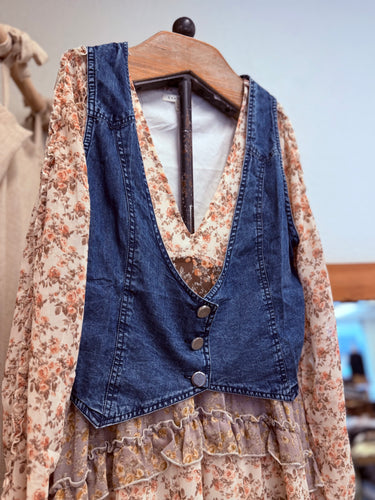 “Denim Blues” Vest (Up To XL)