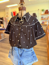 Load image into Gallery viewer, “County Chic” Short Sleeve Button Up