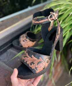 “Miss Cowgirl” Tooled Heels