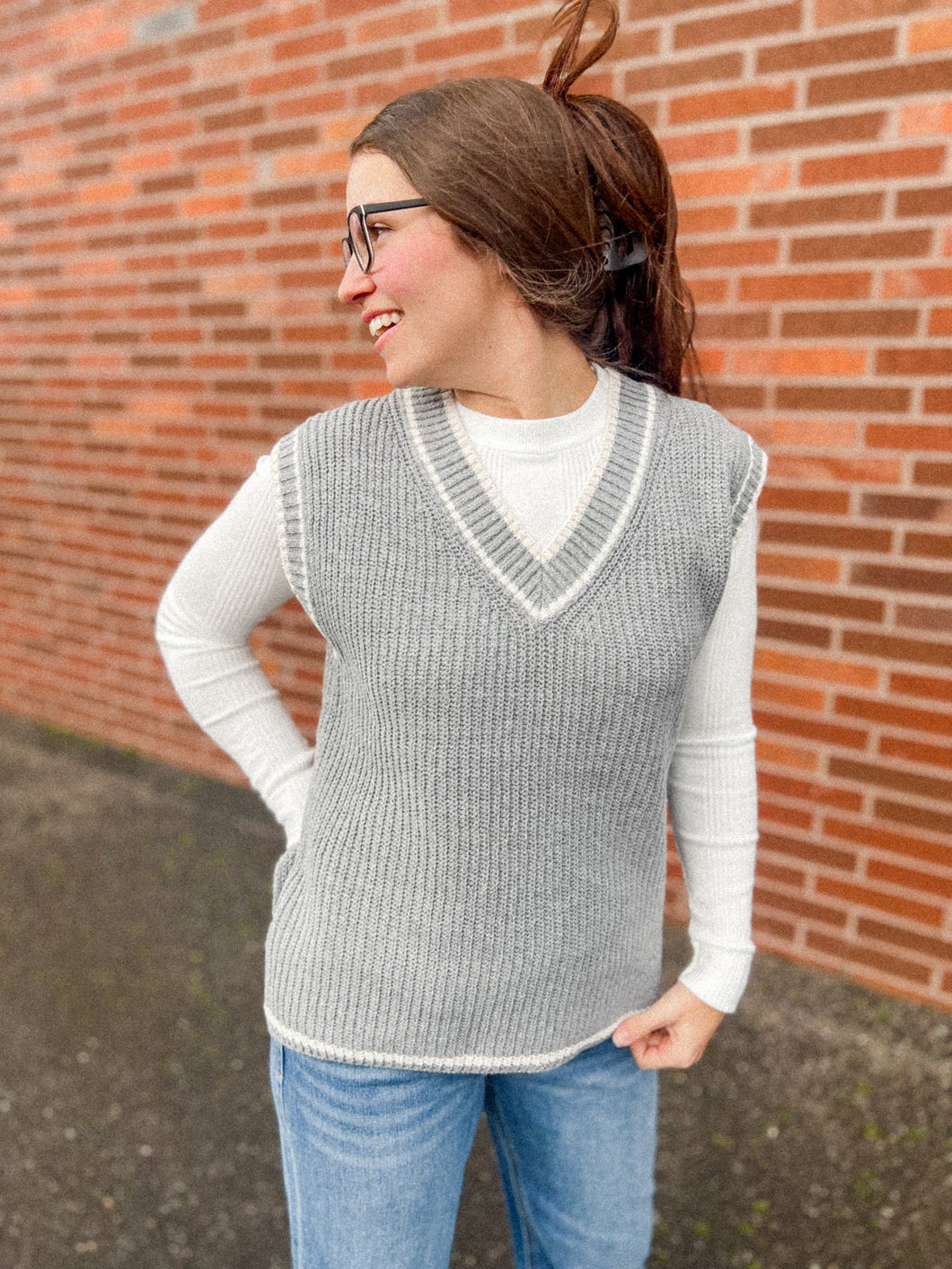 “Out Of Office” Sweater Vest