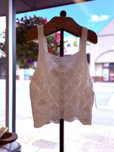 Load image into Gallery viewer, “Sweet Soul” White Knit Tank