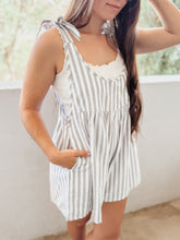Load image into Gallery viewer, &quot;Weekend Getaway&quot; Striped Romper
