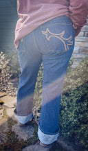 Load image into Gallery viewer, “The Great Outdoors” Dark Wash Jeans