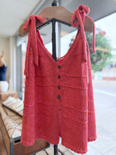 Load image into Gallery viewer, “Strawberry Wine” Knit Tnk