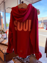 Load image into Gallery viewer, Red Hoodie Zip Up FOR YOUR SOUL