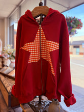 Load image into Gallery viewer, Red Hoodie Zip Up FOR YOUR SOUL