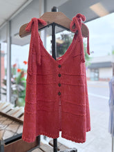 Load image into Gallery viewer, “Strawberry Wine” Knit Tnk