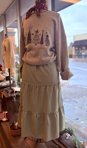 “Timberland” Gingham Green Skirt