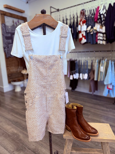 “Walking On Sunshine” Floral Overalls