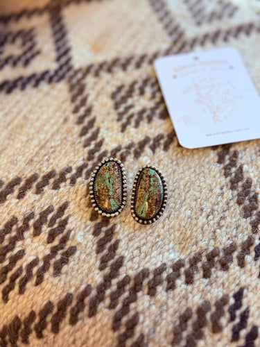 Sarah Goodell Silver & Turquoise Earrings