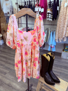 “Pretty In Pink” Floral Dress
