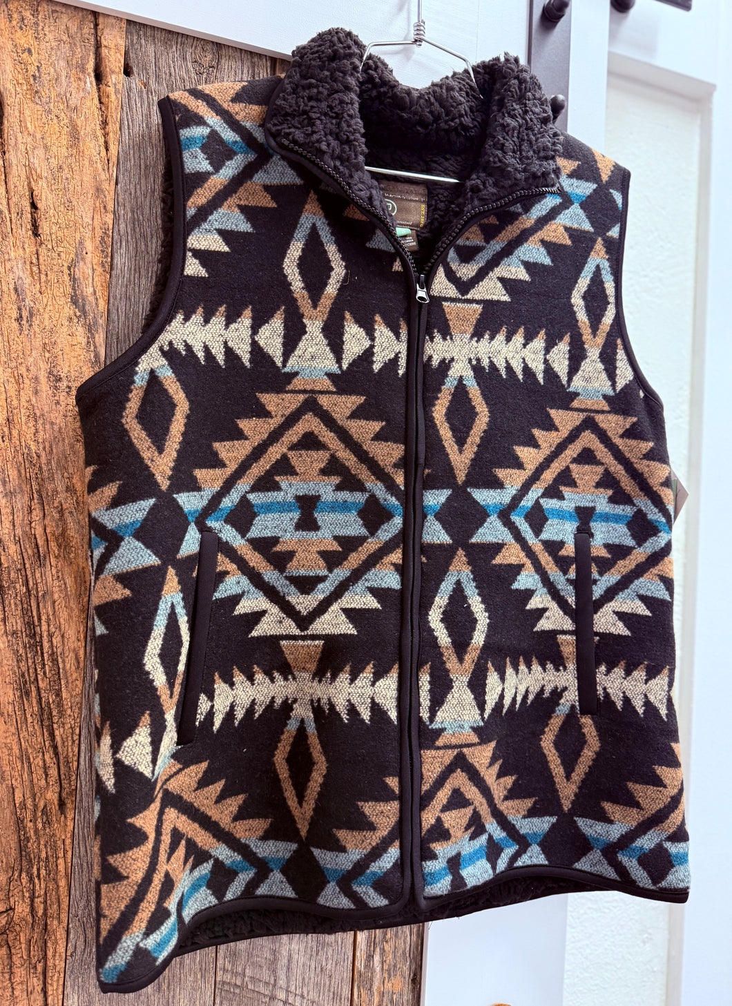 “Winter In The Woods” Aztec Vest (Up To XL)