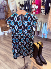 Load image into Gallery viewer, “Retro Cowgirl” Aztec Dress (Up To XL)