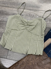 Load image into Gallery viewer, “Holly Jolly” Green Gingham Tank