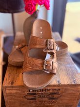 Load image into Gallery viewer, “Western Heart” Two Strap Sandal