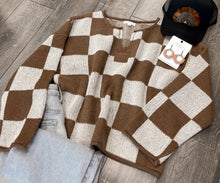 Load image into Gallery viewer, “Check Mate” Sweater