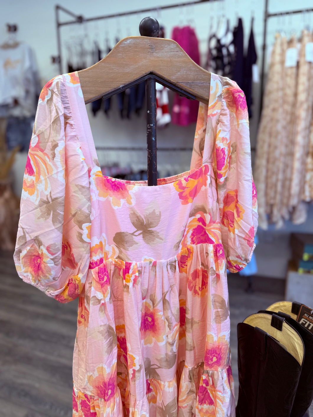 “Pretty In Pink” Floral Dress
