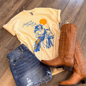 "American Cowgirl" Tee Shirt (Up To XL)