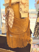Load image into Gallery viewer, Moon Bag With Fringe