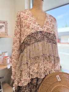 “American Honey” Long Sleeve Dress