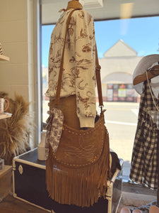 Moon Bag With Fringe