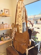 Load image into Gallery viewer, Moon Bag With Fringe