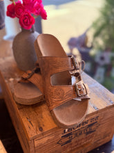 Load image into Gallery viewer, “Western Heart” Two Strap Sandal