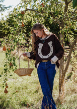 Load image into Gallery viewer, "Luck Of The Draw" Brown Sweater (Up To XL)