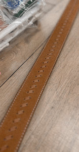Brown Belt With Stitching