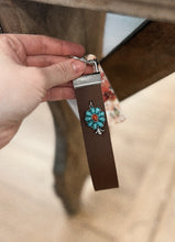 Load image into Gallery viewer, Faux Leather Wrist Keychain