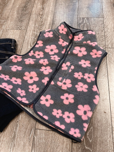 “Pretty In Pink” Floral Vest