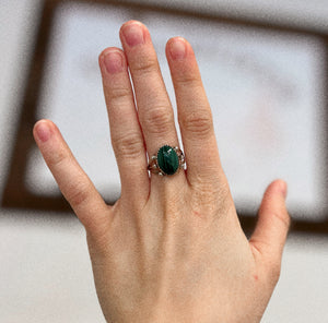 Sterling Silver & Natural Stone Ring