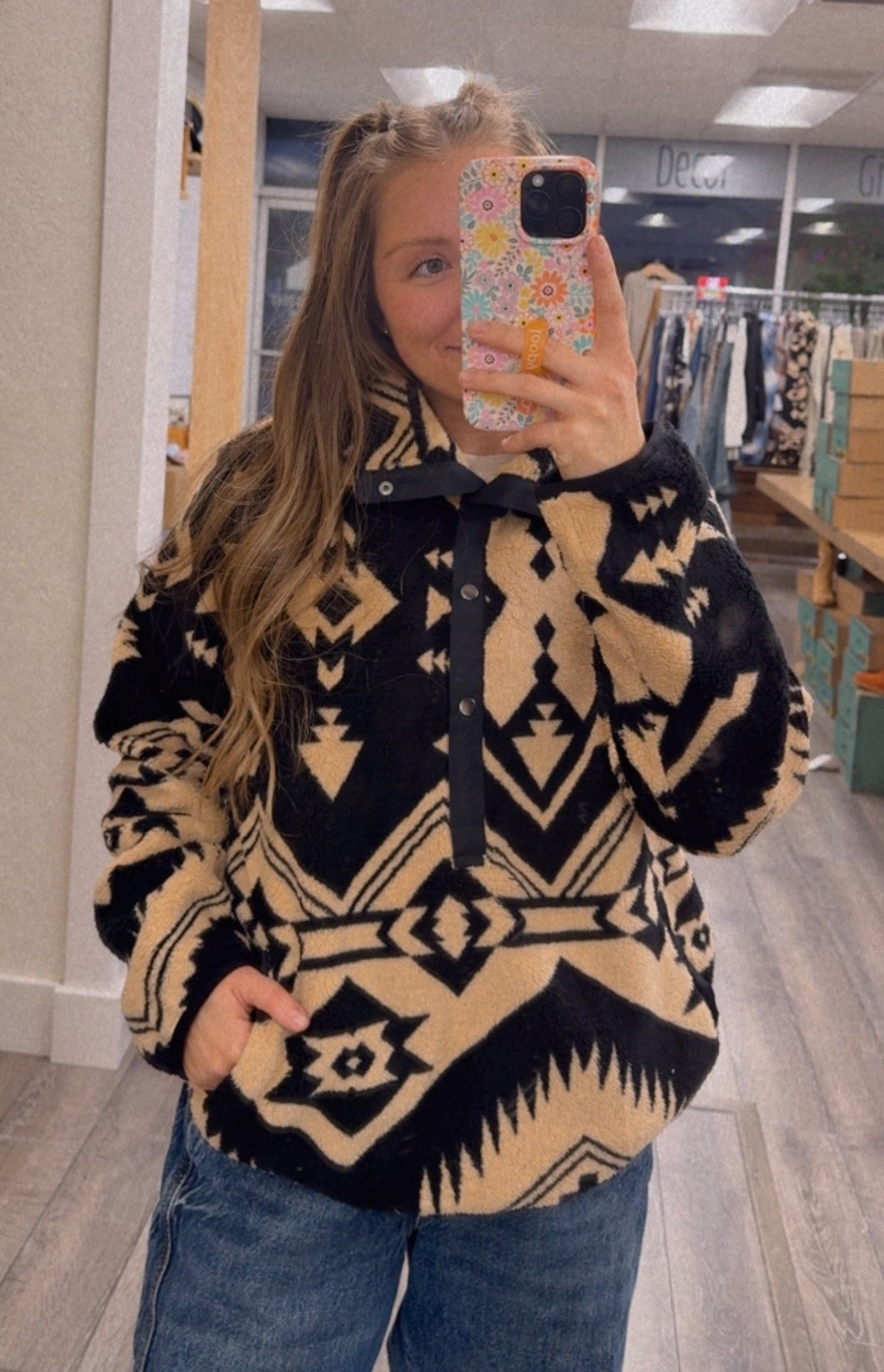 “Winter On The Farm” Quarter Button Up (Up To XL)