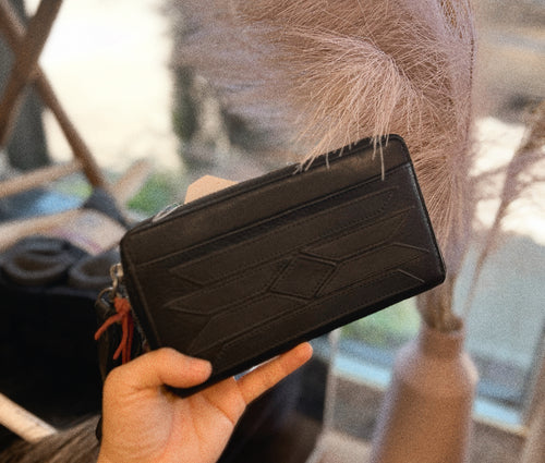 STS Black Leather Wallet