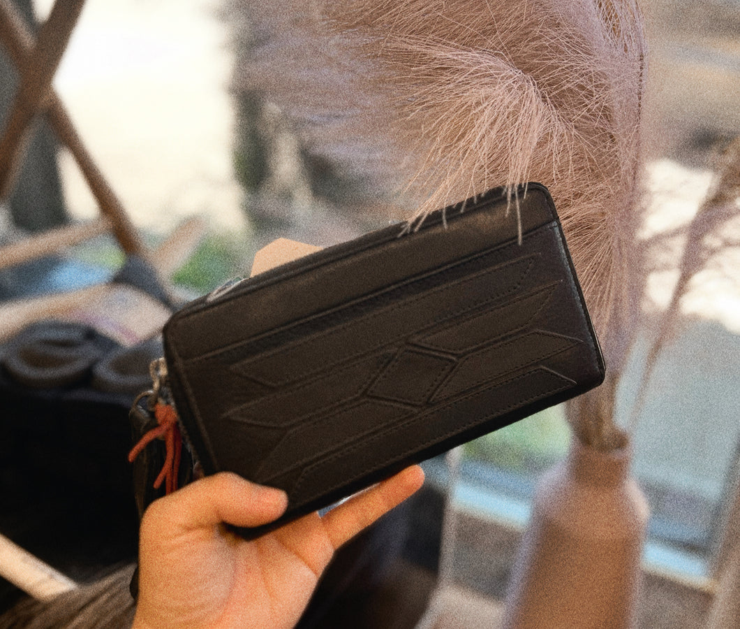 STS Black Leather Wallet